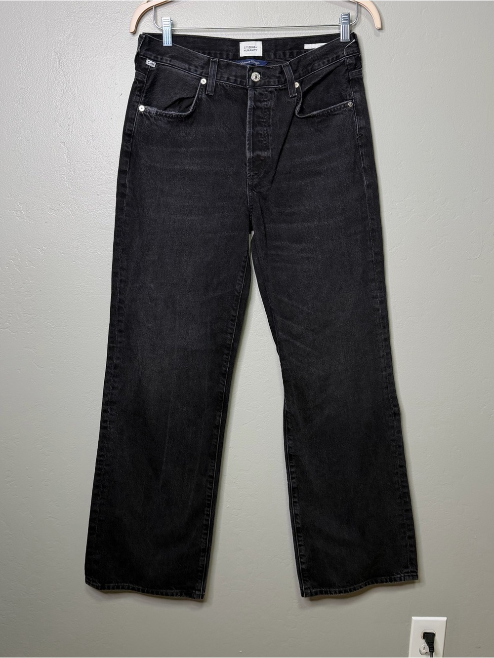 Citizens of Humanity Annina High Rise Wide Leg Trouser Jeans Raine Wash 29